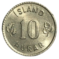 Исландия 10 эйре, 1969 [UNC]