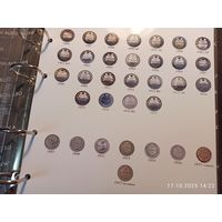 Лист информационный для монет Николая ll 15 копеек и 50 пенни