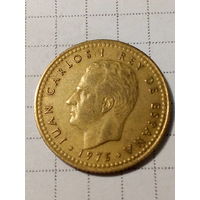 1 песета Испания 1975 год