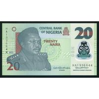 Нигерия 20 найра 2021 г. P34r. Серия HA. Полимер. UNC