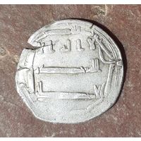 Дирхам куфический Аббасиды Харун ар Рашид с упоминанием Язида 176(?) г.х. м.дв Аббасия.