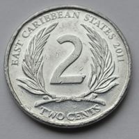 Восточные Карибы, 2 цента 2011 г.
