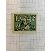 10 пфеннингов (нотгельды) г. Германия.