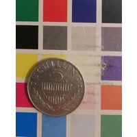 Австрия 5 шиллингов  1970
