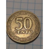 50 центов Литва 1997 год