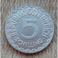 Австрия 5 шиллингов 1957 года, UNC. Редкая! Предложи свою цену или обмен!