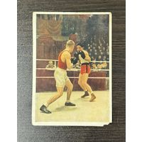Бокс. Схватка на ринге Баташева М. 1956 год