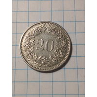 20 раппенов Швейцария 1974 год