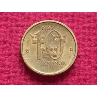 Швеция 10 крон 1992 г.