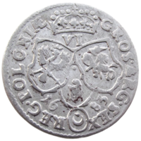 Речь Посполитая: Литва и Польша, шестак (м.д. Бромберг)/ 6 Grossus (Bromberg) 1683 г., состояние XF, Ян III Собесский