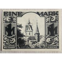 Нотгельд  1 марка 1921 год. Падерборн. Веймарская республика.