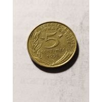 Франция 5 сантим 1995
