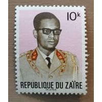 Марка Заир, Конго, президент Жозеф Мобуту, 1973 г.,