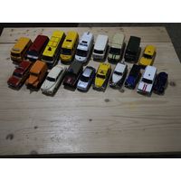 Лот моделей Автомобиль на службе, 19 шт.