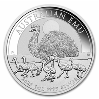 Австралия 2025г. Эму Серебро 9999