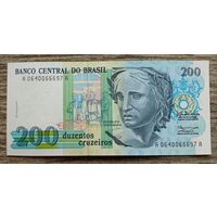 Werty71 Бразилия 200 Крузейро 1990 UNC банкнота 1 2