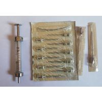 Шприц, 1мл,с иглами, СССР