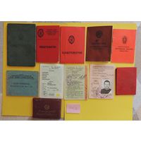 Документы на одно лицо, 11 шт.