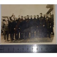 Красавцы!!! 1944 летчики  боевое -ФОТО  3-героя СССР подписано А39)(2)