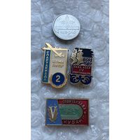Значки Спартакиады Саха, Коми, Кубань 3 шт