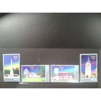 Латвия, 2006. 800 лет городу Цесису (Венеды), полная серия. Mi-4,70 евро гаш.
