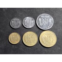 Украина 1,2,5,10,25,50 копеек 2010