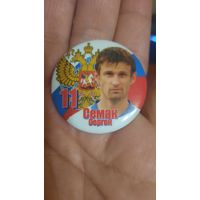 Значок с российским футболистом "Семак Сергей"