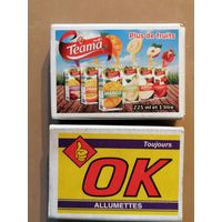 Спичечные коробки 5 х 3.5 х 1.5 см, серия "ОК", спички