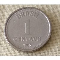 Бразилия. 1 сентаво 1986 года.