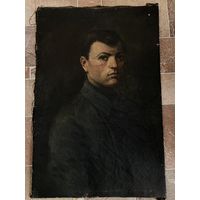 Картина. Портрет. Холст, масло. Подписи нет. Размер по лицевой стороне: 50х60 см.