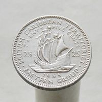Британские Карибские территории 25 центов 1955