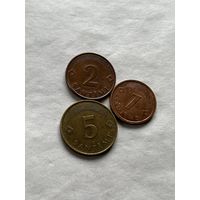 Латвия 3 монеты