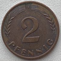 Германия 2 пфеннига 1969 г. F