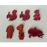 Ёлочная игрушка пластик СССР цена за все