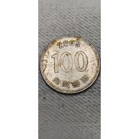 Южная Корея 100 вона 2005