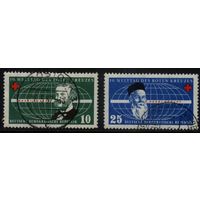 ГЕРМАНИЯ, ГДР - 1957 [Mi. 572-573] Гашеная (DDR01)