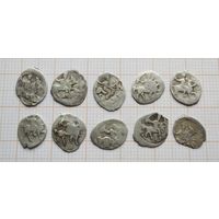 Иван IV Васильевич (Грозный) 1533-1584 гг. Денга. 10 шт. по 4 руб. (лот 3)