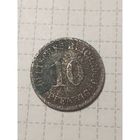 10 пфеннигов Германия 1900 год