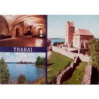Открытка Тракай Ансамбль замка на острове (XV a)1981г.