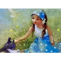 Открытка чистая 10х15 см. Художница Екатерина Бабок ( 2014 год )