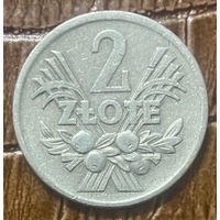 Монета 2 злотых. 1970 год, Польша.