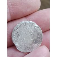 Монета серебро Пруссия 6 грошей Фридрих Вильгельм 1686 г.