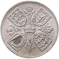 Великобритания 5 шиллингов, 1953 Коронация Королевы Елизаветы II UNC