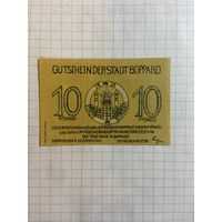 10 пфеннингов (нотгельды) г. Германия.