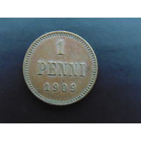 Россия для Финляндии 1 пенни 1909 г.