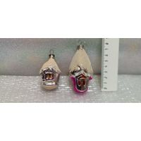 Ёлочные игрушки. Домики со снежком. 23