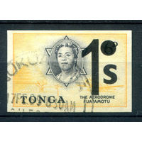 Британский протекторат - Королевство Тонга - 1969г. - королева Салоте Тупоу III, 1 S - 1 марка - гашёная [Mi 272]. #4-B5-106-A-2