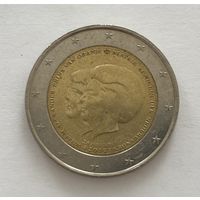 2 евро Нидерланды 2013 Объявление королевы Беатрикс