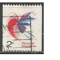 Папуа Новая-Гвинея. Райская птица. 1971г. Mi#202