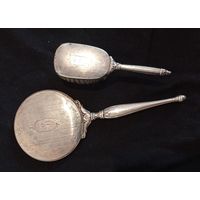 Набор  зеркальце и гребешок стерлинговое серебро